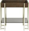 Dark Truffle Brown Small End Table - Arkell