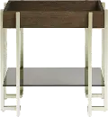 Dark Truffle Brown Small End Table - Arkell