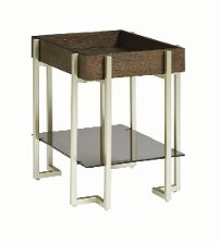 Dark Truffle Brown Small End Table - Arkell-2