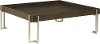 Dark Truffle Brown Square Coffee Table - Arkell