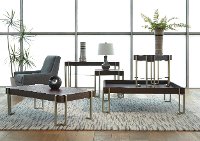 Dark Truffle Brown Square Coffee Table - Arkell-2