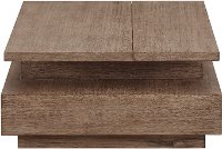 Rustic Brown Lift Top Coffee Table with Storage - Slade-3