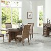 Rustic Oak Upholstered Dining Chair - Austin-4