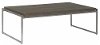 Clearance Smoked Pine Rectangle Modern Coffee Table - Thiago