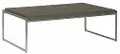 Smoked Pine Rectangle Modern Coffee Table - Thiago