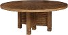 White Oak Round Dining Table - Austin