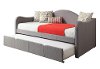 Casual Classic Gray Twin Upholstered Daybed - Dianne