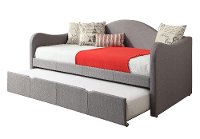 Casual Classic Gray Twin Upholstered Daybed - Dianne