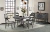 Pewter Ladder Back 5 Piece Dining Set - Foundry