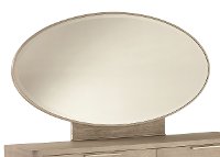 Modern Frosted Ash Oval Mirror - Alexandra-3