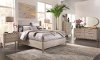 Modern Frosted Ash 6 Piece King Bedroom Set - Alexandra