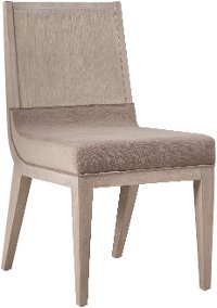 Modern Frosted Ash Upholstered Dining Chair - Alexandra