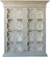 FSI-ALV-842BKS/CABNT Traditional Distressed Gray and White Cabinet - Merchant