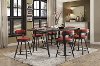 Retro Red 5 Piece Counter Height Dining Set - Appert
