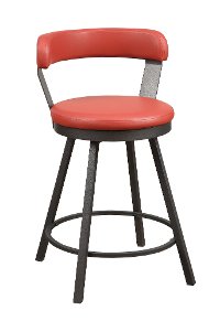 Retro Red 5 Piece Counter Height Dining Set - Appert-2