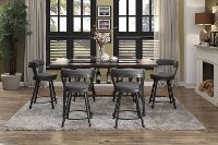 Cloud Gray 5 Piece Counter Height Dining Set - Appert