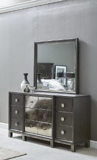 Contemporary Black and Nickel Dresser - Radiance Space