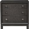 Clearance Contemporary Black and Nickel Nightstand - Radiance Space