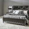 Contemporary Black Nickel Queen Size Bed - Radiance Space