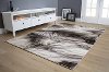 5 x 8 Medium Gray & Black Distressed Area Rug - Platinum-2