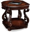 Traditional Italian Brown End Table - Harcourt