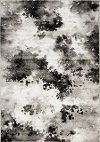 4 x 6 Small Gray and White Distressed Area Rug - Platinum