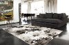 4 x 6 Small Gray and White Distressed Area Rug - Platinum-2