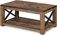 Transitional Medium Brown Coffee Table - Penderton