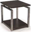 Contemporary Sleek Black End Table - Alton