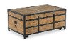 Vintage Brown Expandable Coffee Table with Storage - Maguire-2