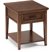 Toffee Brown End Table - Harbor Bay