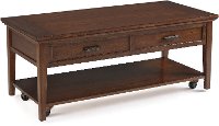 Small Toffee Brown Lift Top Coffee Table - Harbor Bay