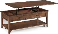 Small Toffee Brown Lift Top Coffee Table - Harbor Bay-2