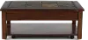 Roanoke Cherry Brown Coffee Table with Slate Lift-top