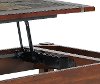 Slate and Cherry Brown Lift Top Coffee Table - Roanoke -2