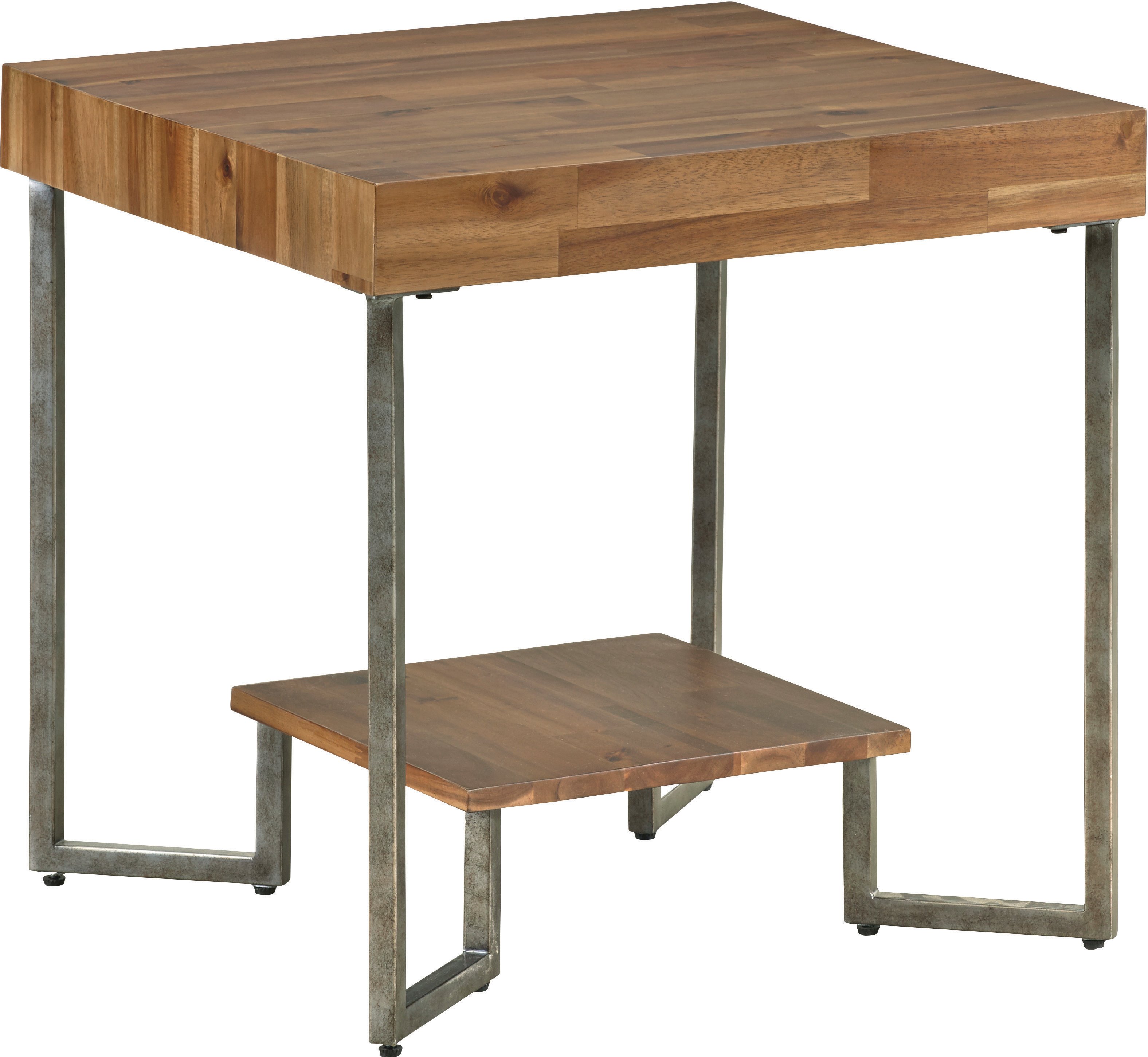 Natural Wood Grain Living Room End Table - Dawson-2
