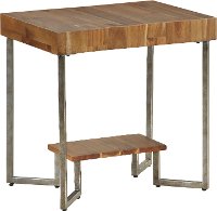 Natural Wood Grain Small End Table - Dawson