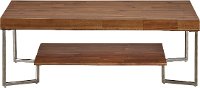 Natural Wood Grain Rectangle Coffee Table - Dawson-2