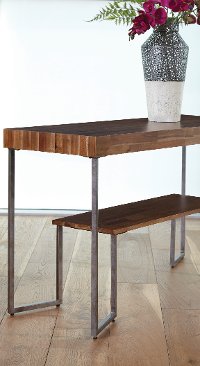 Natural Wood Grain Rectangle Coffee Table - Dawson-4