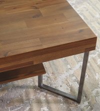 Natural Wood Grain Rectangle Coffee Table - Dawson-6