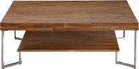 Natural Wood Grain Square Coffee Table - Dawson-2