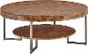 Natural Wood Grain Round Coffee Table - Dawson