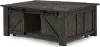 Garrett Black Lift Top Coffee Table with Storage