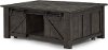 Transitional Black Lift Top Coffee Table with Storage - Garrett