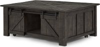 Transitional Black Lift Top Coffee Table with Storage - Garrett