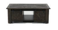 Transitional Black Lift Top Coffee Table with Storage - Garrett-2