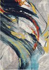 5 x 8 Medium Gray and Multi-Colored Distressed Area Rug - Clarity