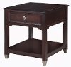 Transitional Dark Brown End Table - Darien