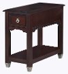 Transitional Narrow Dark Brown End Table - Darien
