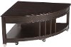 Dark Brown Pie Shaped Lift Top Coffee Table - Darien